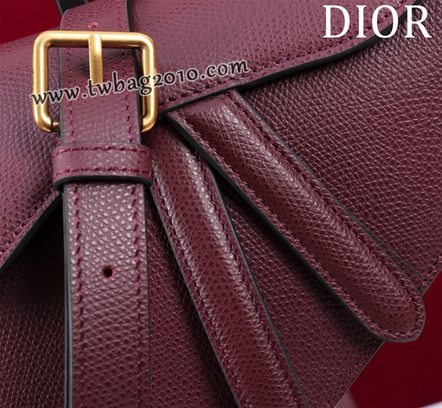 Dior专柜新款迪奥高仿原单长肩带大小号牛皮马鞍包手拎斜挎包 djfk1814